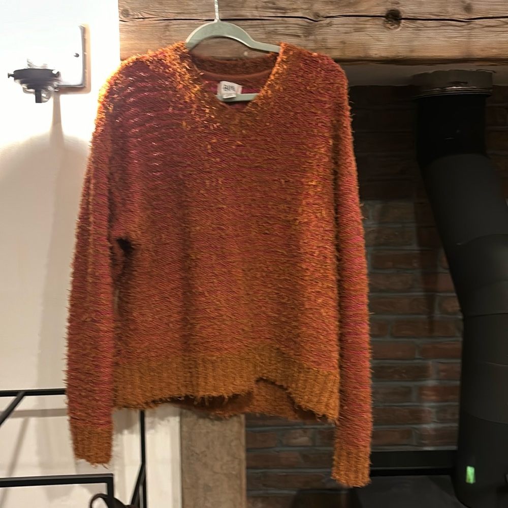 BDG Urban outfitters sooo cozy soft pink & mustard size small but roomy